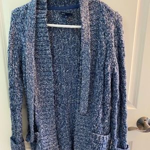 Blue crochet cardigan